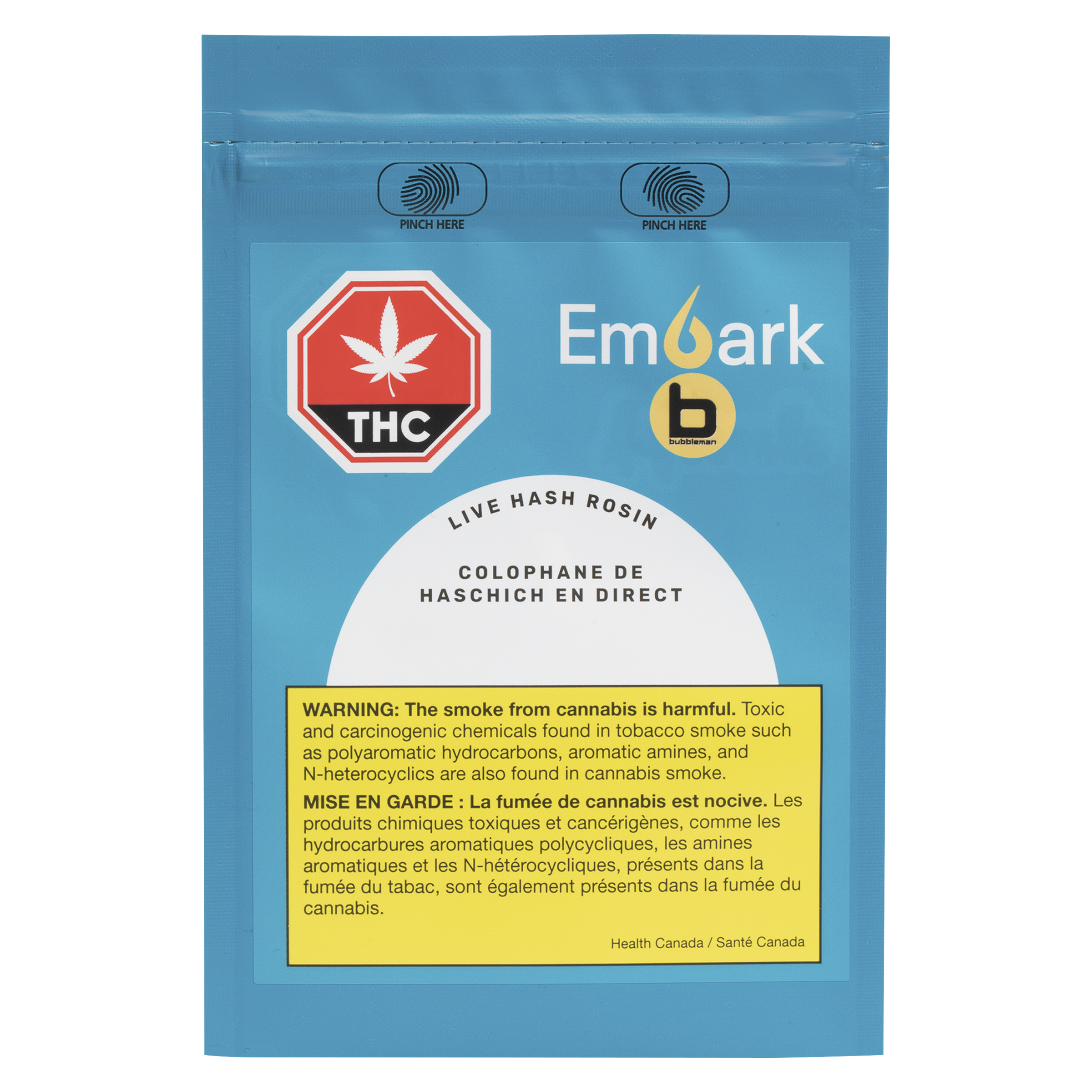 Embark x Bubbleman Live Hash Rosin (Sno God) Extract - Embark x Bubbleman Live Hash Rosin (Sno God) 1g Rosin